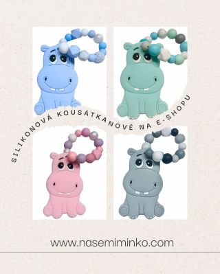 Silikonové kousátka ve tvaru medvídků jako novinka na e-shopu i na kroužku #miminko #baby #kousatko #baby2025