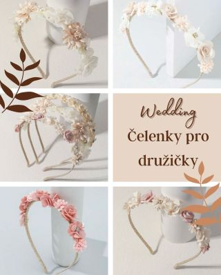 Květinové čelenky jsou krásným a oblíbeným doplňkem pro malých i velkých družiček na svatbách.Dodávají jim roztomilý a...